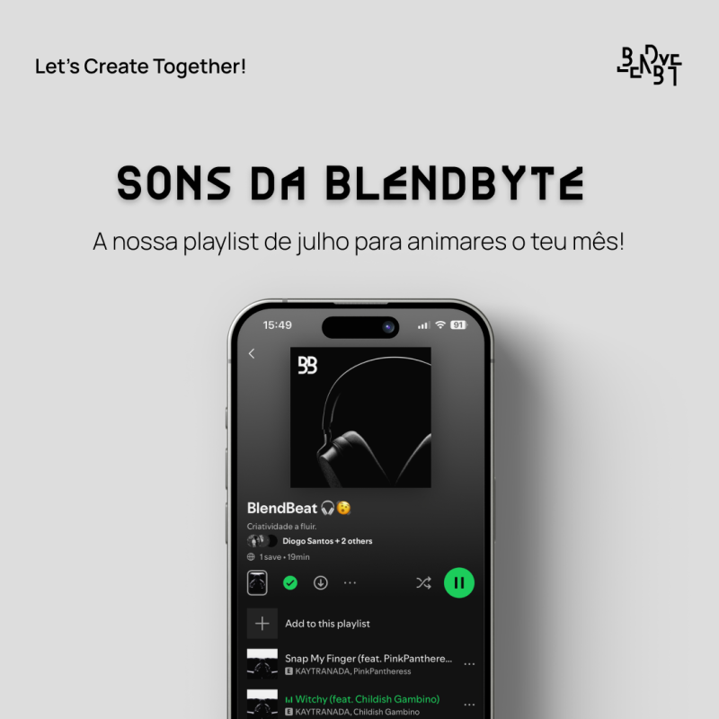 Blendbyte Post sobre a nossa Playlist