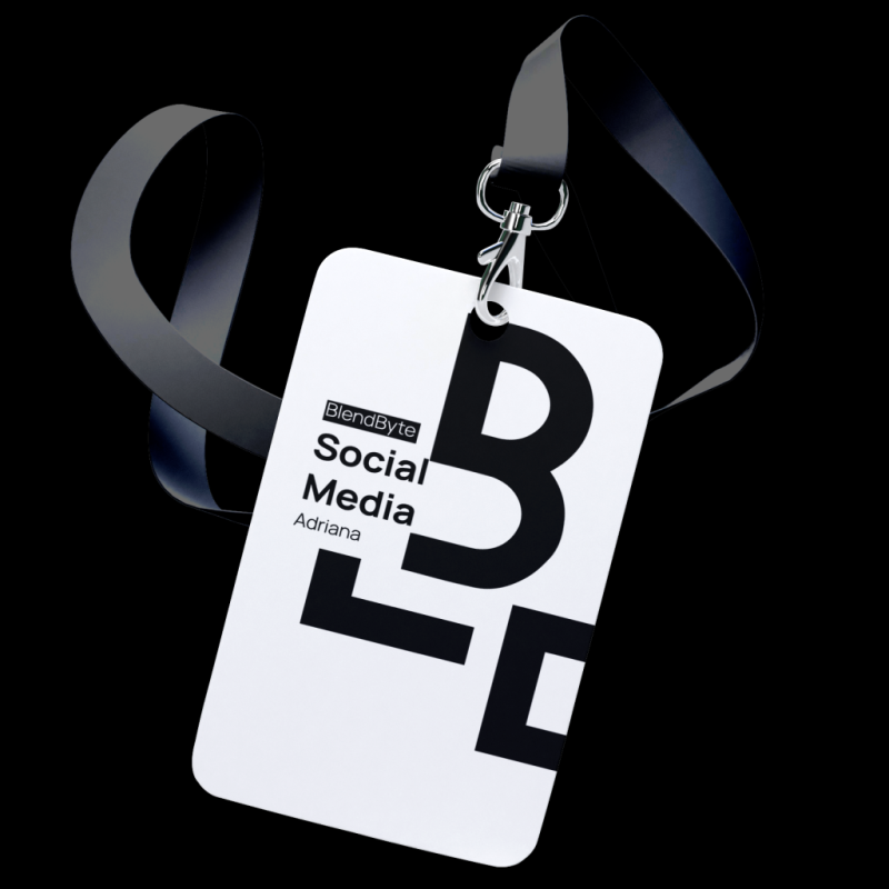 Blendbyte Mockup de uma Credencial para Eventos