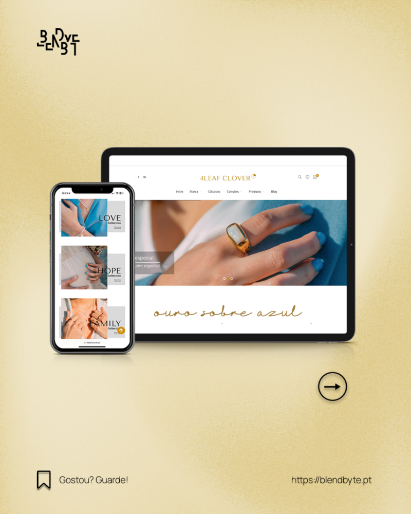 Blendbyte Post sobre o Website da 4 Leaf Clover