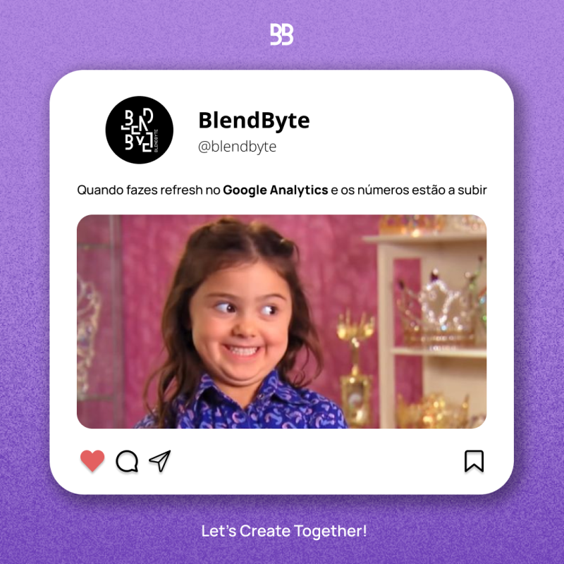 Blendbyte Post sobre o Meme do Mês
