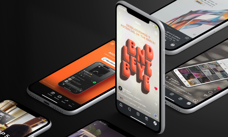 Blendbyte Mockup do Feed do Instagram