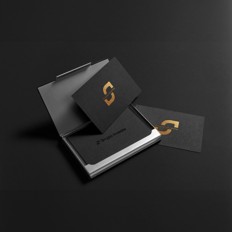 Blendbyte: Grupo Investe Mockup de Cartões