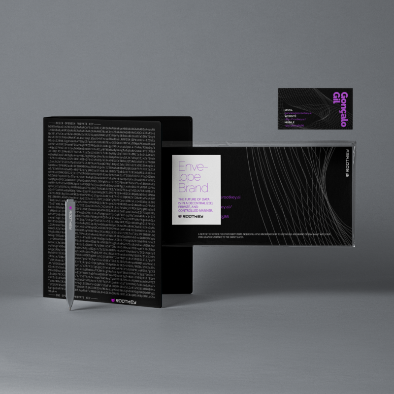 Blendbyte: ROOTKey Mockup do Branding Corporativo