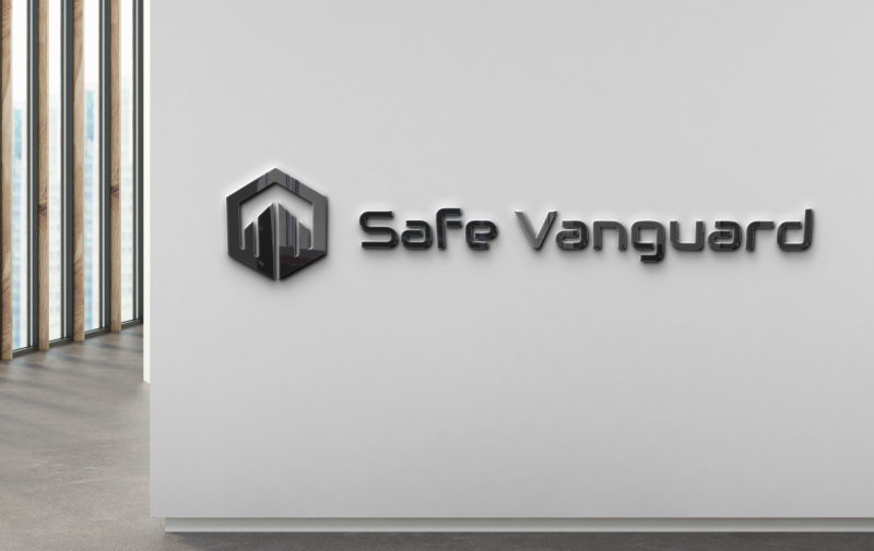 Blendbyte: Safe Vanguard Mockup de um Letreiro