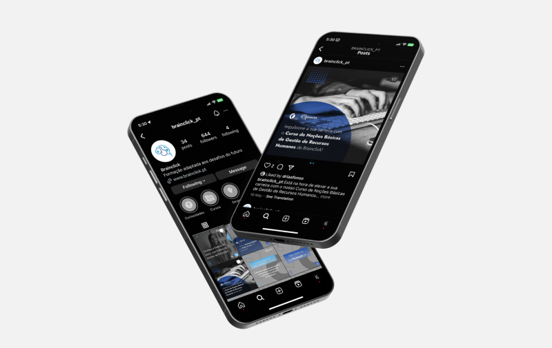 Blendbyte: Brainclick Mockup Feed do Instagram