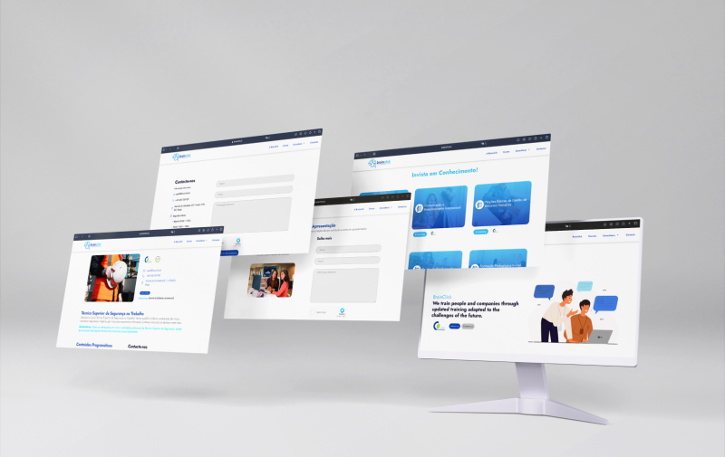 Blendbyte: Brainclick Mockup do Website