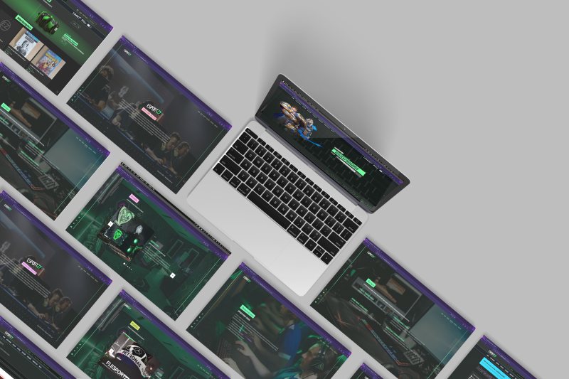 Blendbyte: Esportzy Mockup do Website