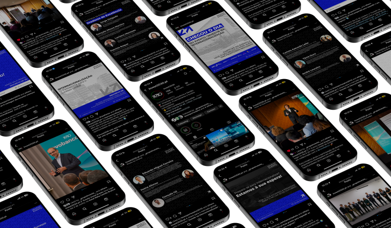 Blendbyte: Invest Events Mockup do Feed do Instagram