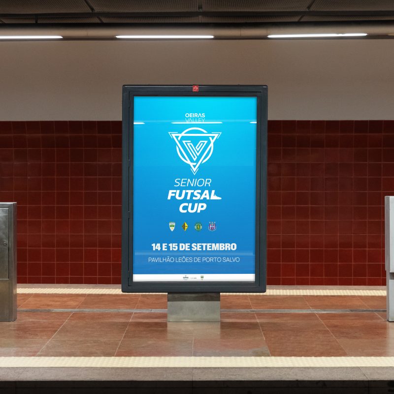 Blendbyte: C.R.L.P.S Mockup para o Oeiras Valley Senior Futsal Cup