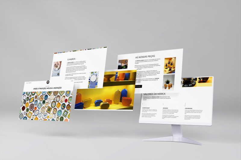 Blendbyte: Minhota na Ria Mockup do Website
